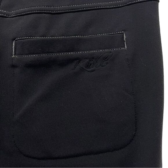 Kuhl Black Stretch Knit Slim Straight Pull On Hiking Athleisure Pants Size 2 - Picture 5 of 9